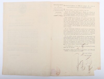 French Napoleonic Document of the 4th Division and Claude Petiet Interest - 9