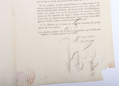 French Napoleonic Document of the 4th Division and Claude Petiet Interest - 11