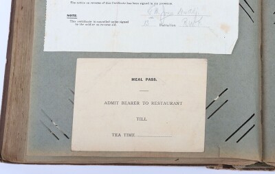 WW1, Great War British Scrapbook/Photo Album and Ephemera, 38th Welsh Division. - 9