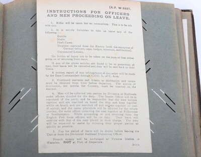 WW1, Great War British Scrapbook/Photo Album and Ephemera, 38th Welsh Division. - 10