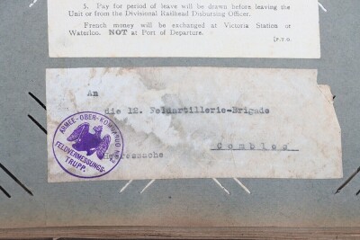 WW1, Great War British Scrapbook/Photo Album and Ephemera, 38th Welsh Division. - 11