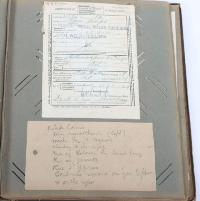 WW1, Great War British Scrapbook/Photo Album and Ephemera, 38th Welsh Division. - 12