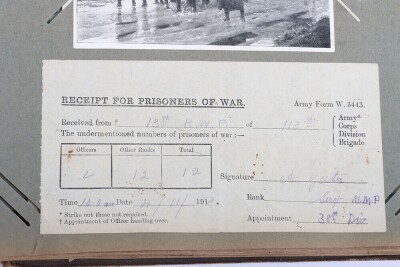 WW1, Great War British Scrapbook/Photo Album and Ephemera, 38th Welsh Division. - 15