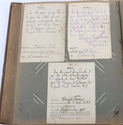 WW1, Great War British Scrapbook/Photo Album and Ephemera, 38th Welsh Division. - 25