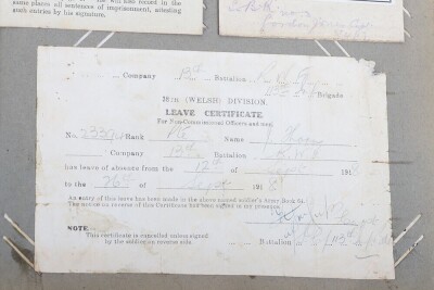 WW1, Great War British Scrapbook/Photo Album and Ephemera, 38th Welsh Division. - 26