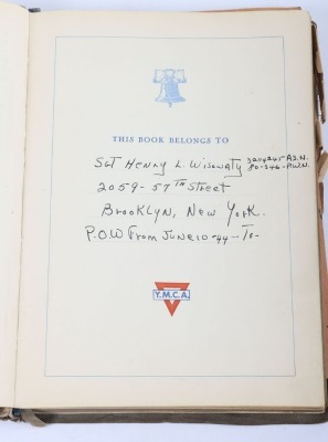 WW2 US 101st Airborne, Field Artillery, Normandy Prisoner of War Writing Log Book - 3