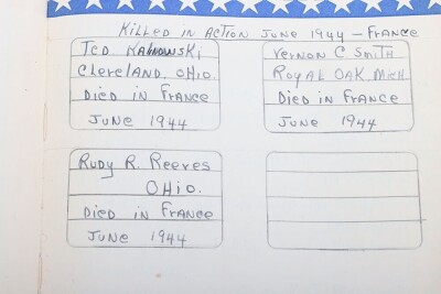 WW2 US 101st Airborne, Field Artillery, Normandy Prisoner of War Writing Log Book - 5