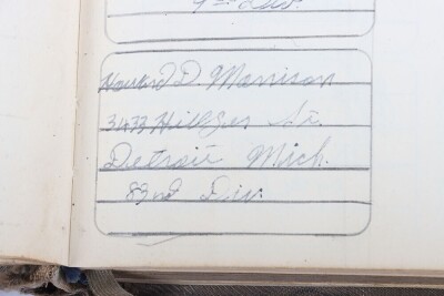 WW2 US 101st Airborne, Field Artillery, Normandy Prisoner of War Writing Log Book - 10