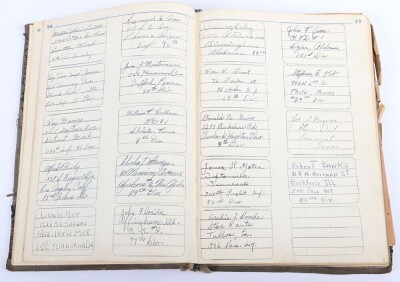 WW2 US 101st Airborne, Field Artillery, Normandy Prisoner of War Writing Log Book - 11