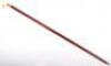 ^An early 20th century silver and ivory walking stick, William Hutton & Sons Ltd, Birmingham 1916