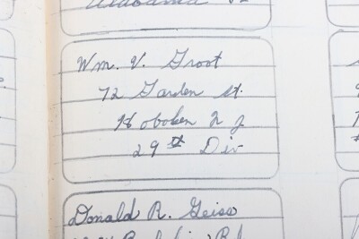 WW2 US 101st Airborne, Field Artillery, Normandy Prisoner of War Writing Log Book - 15