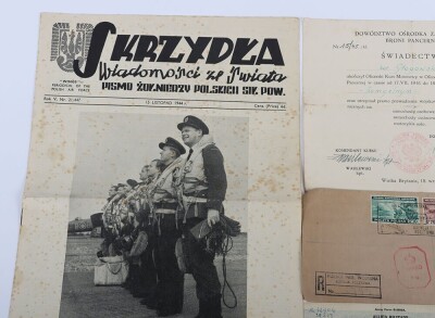 WW2 Free Polish Paperwork and Ephemera Grouping. - 3