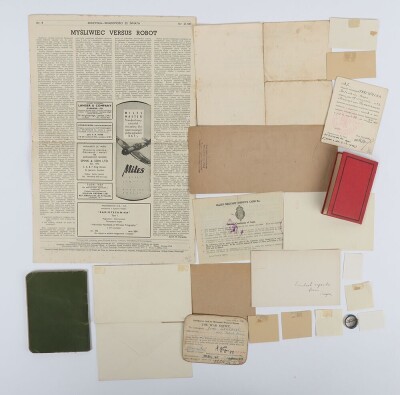 WW2 Free Polish Paperwork and Ephemera Grouping. - 6
