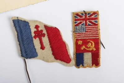 WW2 Free French Paperwork and Ephemera. - 9