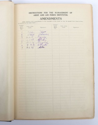 WW2 NAAFI, Instruction Book for Management. 1943. - 4
