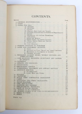 WW2 NAAFI, Instruction Book for Management. 1943. - 11