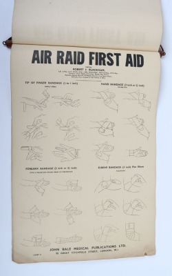 WW2 Civil Defence, Air Raid First Aid Charts. - 8