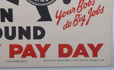 WW2 British National War Savings Poster, 'Back The Boys with War Savings'. - 5