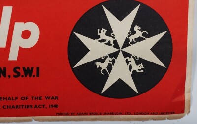 WW2 British Red Cross & St John, Home Front Poster. - 4