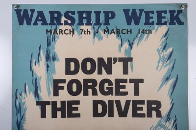WW2 British 'Warship Week' Savings Poster. - 2
