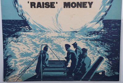 WW2 British 'Warship Week' Savings Poster. - 3