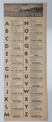 WW2 British 'Warship Week' Savings Poster. - 7