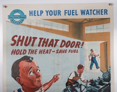 WW2 British Ministry of Fuel & Power Poster, 'Help Your Fuel Watcher'. - 2