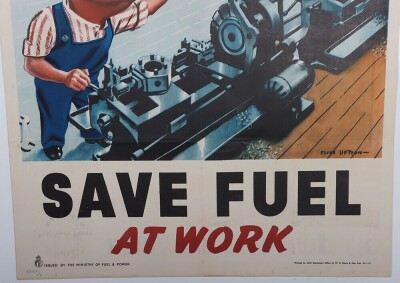 WW2 British Ministry of Fuel & Power Poster, 'Help Your Fuel Watcher'. - 3