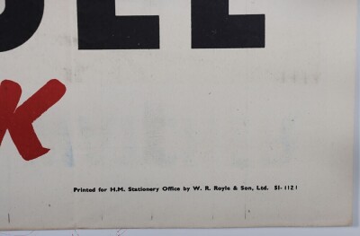 WW2 British Ministry of Fuel & Power Poster, 'Help Your Fuel Watcher'. - 5