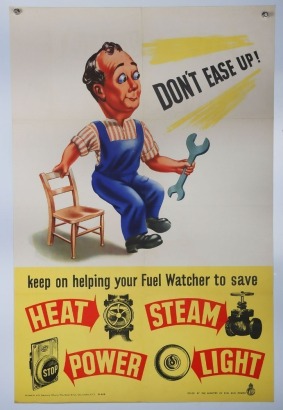 WW2 British Ministry of Fuel & Power Poster.