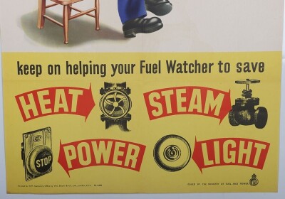 WW2 British Ministry of Fuel & Power Poster. - 3