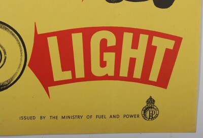 WW2 British Ministry of Fuel & Power Poster. - 5