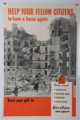 WW2 British Women's Voluntary Service Poster.