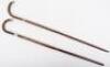 A silver and malacca walking stick, London 1856 - 2