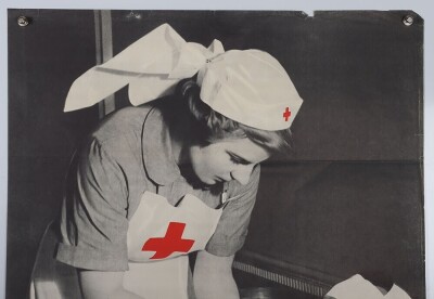 WW2 British Red Cross Poster, 'Help Our Wounded'. - 2