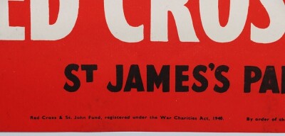 WW2 British Red Cross Poster, 'Help Our Wounded'. - 4