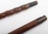 A silver and malacca walking stick, London 1856 - 3