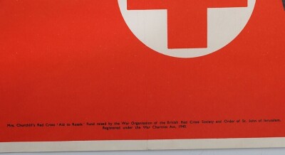 WW2 British Red Cross Poster, 'Aid to Russia Fund'. - 4