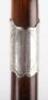 A silver and malacca walking stick, London 1856 - 6