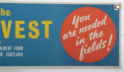 WW2 British Advertisement Posters, 'Victory Harvest' and 'Books Wanted'. - 7