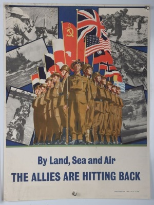 WW2 British Victory Poster, 'Leaders of the Allied Nations'. - 3