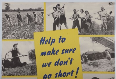 WW2 British 'Lend a Hand on the Land' Poster. - 2