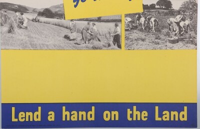 WW2 British 'Lend a Hand on the Land' Poster. - 3