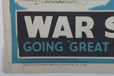 WW2 British 'War Savings, Great Guns' Poster. - 4