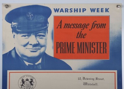 WW2 British 'Warship Week' Poster. - 2