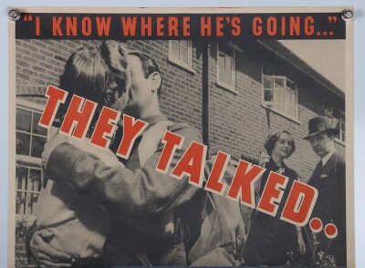 WW2 British 'Carless Talk Cost Lives' Poster. - 2