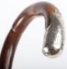 A silver and malacca walking stick, London 1856 - 13