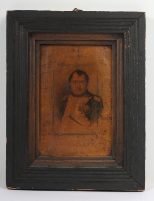 Framed Oleograph Portrait of Napoleon Bonaparte