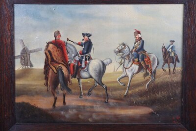 Frederick the Great, Oil on Wood Painting - 3
