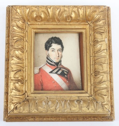 19th Century Portrait Miniature of a British Military Officer